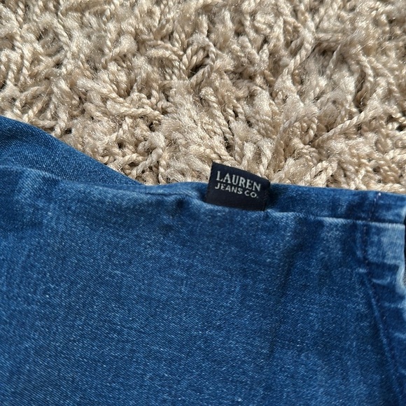 Women’s Vintage Ralph Lauren Collared Jean Snap Front Top Size 8 Petite - Picture 6 of 6